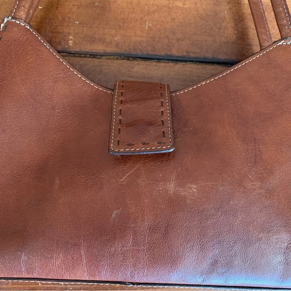 Fossil Sedona li Vintage New Italian Women's Scoop Leather Hobo Shoulder Bag